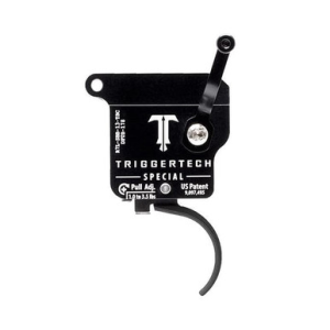 TriggerTech Rem 700 Factory LH Special Curved Blk/Blk Single Stage Trigger R7L-SBB-13-TBC - Triggertech