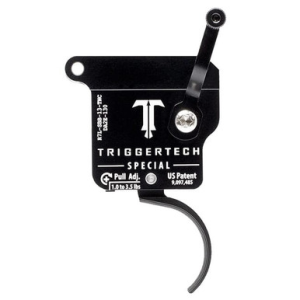 TriggerTech Rem 700 Clone LH Special Curved Clean Blk/Blk Single Stage Trigger R7L-SBB-13-TNC - Triggertech