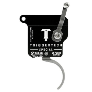 TriggerTech Rem 700 Clone LH Special Curved Clean SS/Blk Single Stage Trigger R7L-SBS-13-TNC - Triggertech