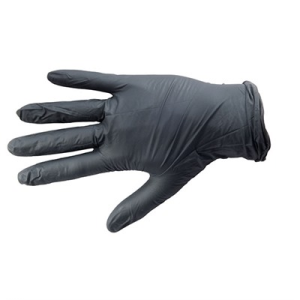 Image of Ammex Corp. Black Nitrile Industrial Glove, Textured