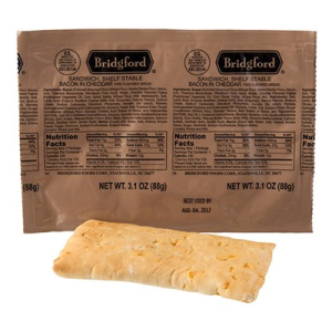 Image of Bridgford Bacon In Cheese Flavored Bread Shelf Stable Sandwich