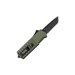 Tekto TEKTO A2 Badger Mini OTF Automatic Knife Bronze Black D2 Tanto - $140.00 at Fin Feather Fur Outfitters
