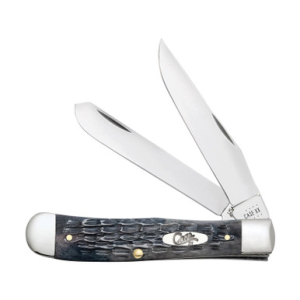 Case Knives Case Gray Pocket Worn Jigged Bone Trapper Folding - $78.99 at Fin Feather Fur Outfitters