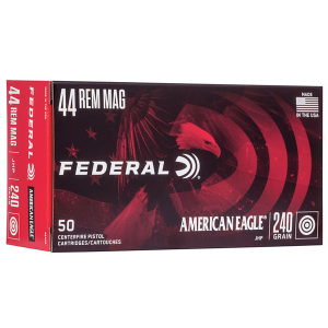 Federal Federal AE44A American Eagle 44 Rem Mag 240 GR JHP 50 Rounds - $65.99 at Fin Feather Fur Outfitters