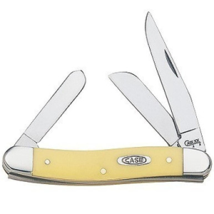 Case Knives Case Medium Stockman Folding Knife Clip, Sheepfoot and Spey Yellow Handle - $65.99 at Fin Feather Fur Outfitters