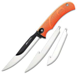 Outdoor Edge Outdoor Edge RMB-20C Orange Handle RazorMax Fixed 3.5" DP Blade Knife - $59.99 at Fin Feather Fur Outfitters