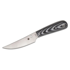 Spyderco Phil Wilson Bow River Fixed 4.4" Trailing Point G 10 Black/Gry