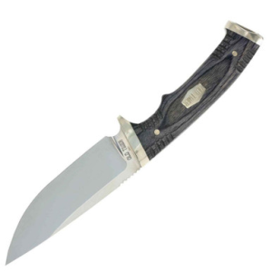 Aob Herritage Old Timer Fixed Nickle Silver 5" W Leather Sheath - $49.99 at Fin Feather Fur Outfitters