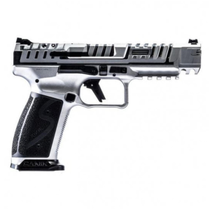 Canik SFx RIVAL-S 5" Optic Ready Chrome Finished Steel Frame with 2-18rd Mags