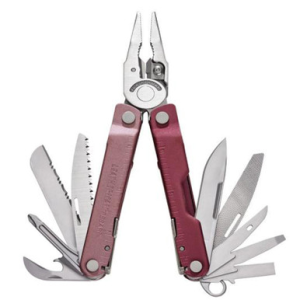 Leatherman Heathered Cranberry Rebar with Nylon Sheath Multitool