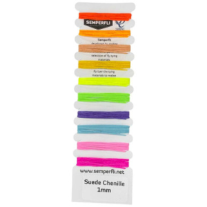 Semperfli Semperfli Suede Chenille 1mm Multicard Attractor Colors - $7.75 at Fin Feather Fur Outfitters