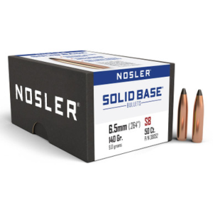 Nosler 38052 Solid Base 6.5mm 140gr Soft Point 50CT
