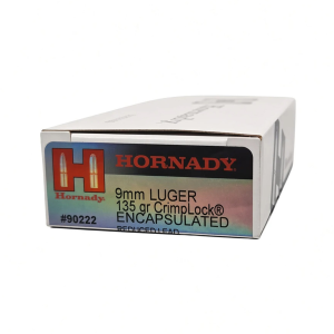 Hornady Hornady 9mm Luger 135gr Crimplock Encapsulated TAP Training - $14.99 at Fin Feather Fur Outfitters