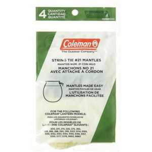 Coleman Coleman String Tie #21 Lantern Mantles 4-Pack - $8.99 at Fin Feather Fur Outfitters