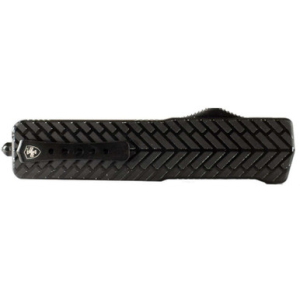 Templar Knives Templar Large Premium Lightweight Black Herringbone Drop Point OTF Knife - $179.99 at Fin Feather Fur Outfitters
