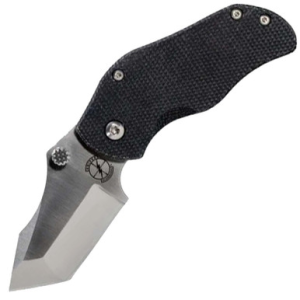 Sniper Bladeworks Sniper Bladeworks AP Tanto Folding Knife 2.29in S35VN Black/Satin - $165.00 at Fin Feather Fur Outfitters