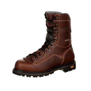 Georgia Georgia Boot Men's Logger 9" Low Heel Comp Toe Waterproof Brown - $189.99 at Fin Feather Fur Outfitters