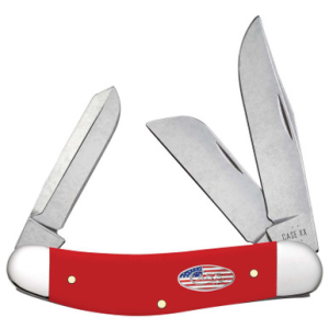 Case Knives Case American Workman Red Synthetic CS Sowbelly Folding Knife - $79.99 at Fin Feather Fur Outfitters