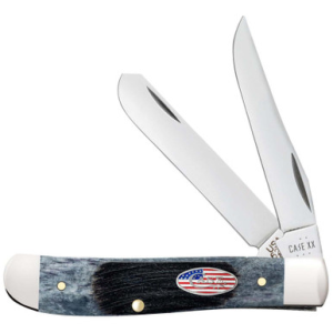 Case Knives Case Mini Trapper Gray Sawcut Jig Bone Folding Knife - $69.99 at Fin Feather Fur Outfitters