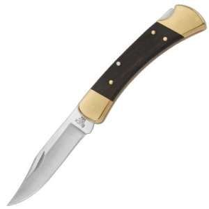 Buck Knives Buck 110 Folding Hunter Lockback Knife 3.75" Ebony Handle - $89.99 at Fin Feather Fur Outfitters