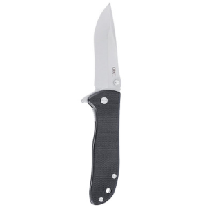 Crkt CRKT 6450D2 Drifter EDC 2.88" Folding Drop Point Plain Stonewashed D2 Steel Blade, Black Textured G10 Handle - $45.99 at Fin Feather Fur Outfitters