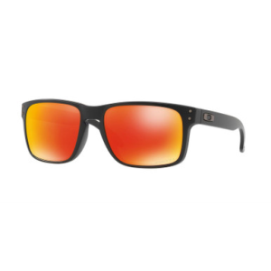 Oakley Oakley OO9102-E255 Holbrook Matte Black Prizm Ruby Sunglasses - $159.99 at Fin Feather Fur Outfitters