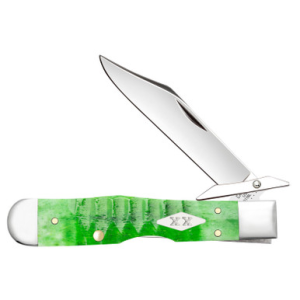 Case Knives Case XX Cheetah Cub Gator Jig Bright Green Bone 11446 Stainless Pocket Knife - $97.99 at Fin Feather Fur Outfitters
