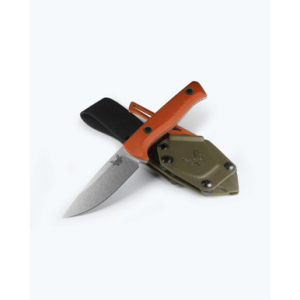 Benchmade SlipRidge Fixed Combo Hunting Knife & Gut Hook Rust Orange G10