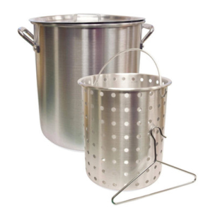Camp Chef Camp Chef 32 Qt Aluminum Cooker Pot with Basket, Lid & Hook - $59.99 at Fin Feather Fur Outfitters