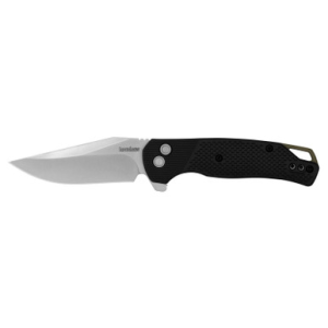Kershaw Runoff Button Lock Folding Knife 3.1-Inch Clip Point Black