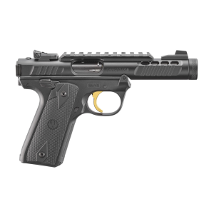 Ruger Ruger Mark IV 22/45 Lite .22 LR 4.4" Barrel 10 Rnd Black Gold Trigger - $589.99 at Fin Feather Fur Outfitters