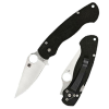 Spyderco C81GP2 Para-Military2 Folding Knife 3.4" Flat Plain G10 Black