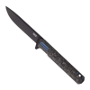 Tekto F2 Bravo 3.1" Drop Point Carbon/Blue Folding Aluminum Handle