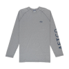 Aftco Samurai 2 LongBig Guy Samurai LS Performance Shirt Sleeve Sun Protection Shirt Steel Heather 3X