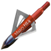 Muzzy MX4 Broadhead 4 Blades 100 Gr 1.13" Diameter Trocar Tip 3 Pk 209MX43