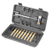 Wheeler Hammer & Punch Set with Brass/Steel/Plastic Punches,951-900