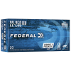 Federal AE22250G Varmint & Predator 22-250 50 GR JHP 20 Rounds