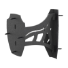 Skull Hooker Corner Shoulder Mount Display Steel Black