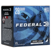 Federal Game Shok Upland H289 6 Hi-Brass Load 28 Gauge Ammo 2-3/4" #6 Lead Shot 1 Ounce 1220 FPS 25 Rounds