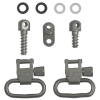 Grovtec Sling Swivel Set Number 3 Sling Swivel Studs 1" Steel Satin Nickel