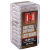Hornady 83200 Critical Defense 22WMR 45 GR FTX 50 Rounds