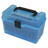MTM H50-RM-24 DELUXE HANDLED 50 RD RIFLE - CLEAR BLUE