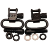 Swivels Locking 1in W/ Screw Set Blk