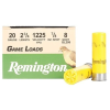Remington Game Load Ammunition 20 Gauge 2-3/4" 7/8 oz #8 Shot 25 Rounds