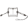 Duke #160 Body Trap Steel Silver