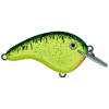 Strike King Chick Magnet Jr. Flat Sided Crankbait Chartreuse Silver Back 1/4OZ 2-4