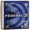 FEDERAL 205 SMALL RIFLE PRIMER 100 CT.