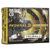 Federal Premium Vital-Shok 20 GA 2-3/4" 3/4oz TruBall HP Rifled Slug 5 Rounds