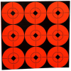 Birchwood Casey Self Adhesive 2in Target Spots Fluorescent Red, 33902