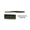ROBOWORM FAT STRAIGHT TAIL WORM Green Neon Pumpkin 4.5"